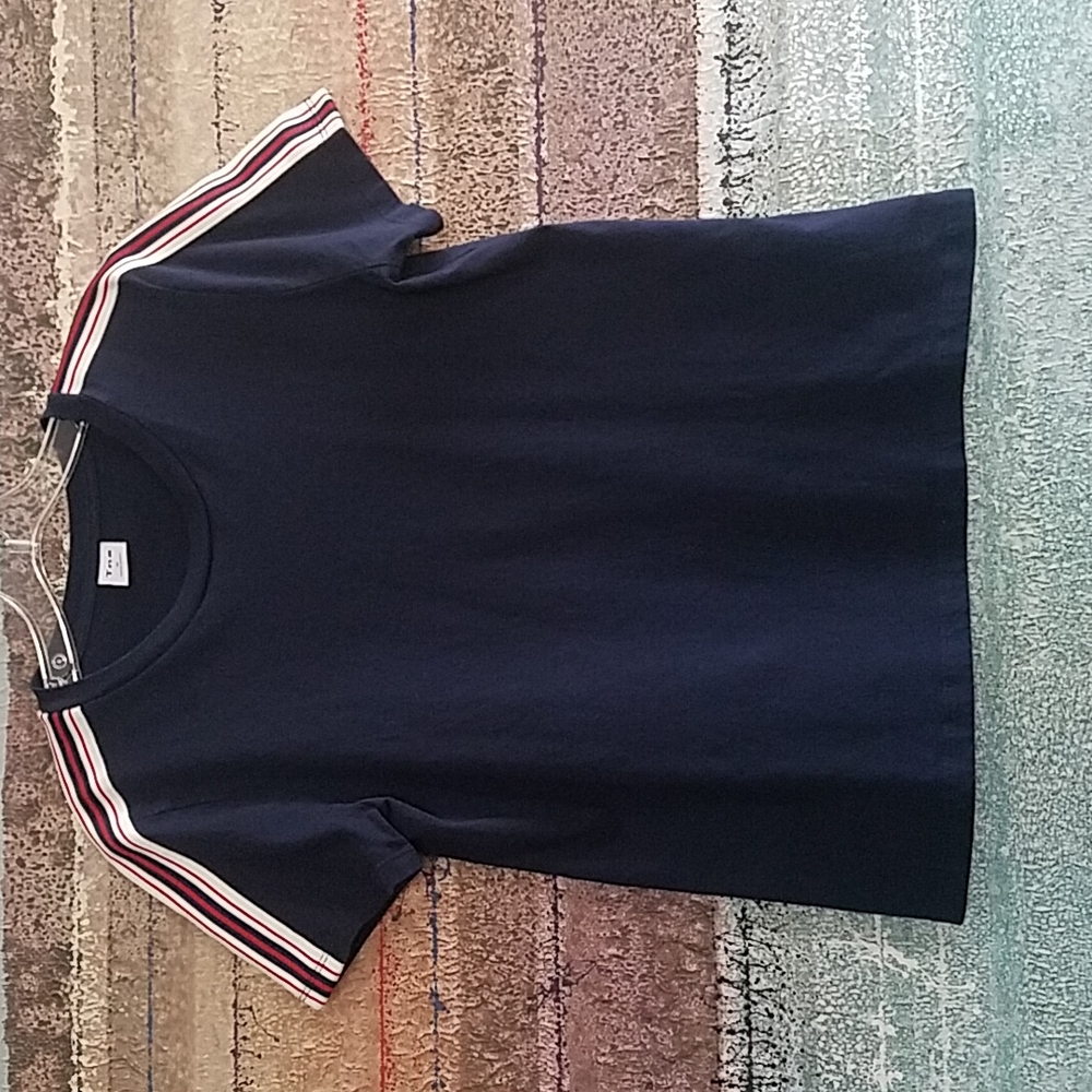 TNA Cotton Navy Tee Medium